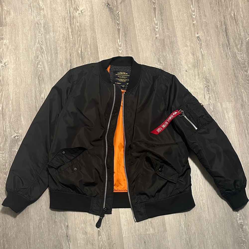 Alpha Industries L2B Black Bomber Jacket